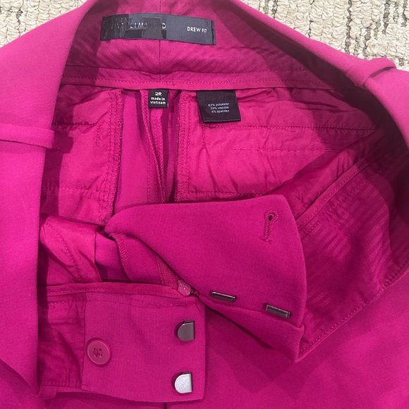 The Limited Hot Pink Straight Leg Pants size 2R - Picture 6 of 7